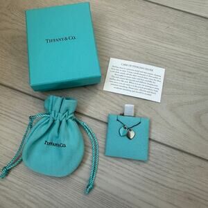 Tiffany and Co. Return to Tiffany Tiffany Blue Double Heart Tag Pendant